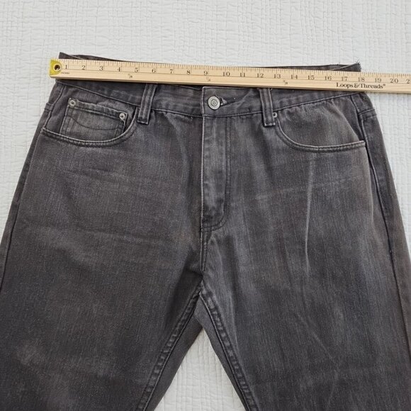 Victorious Premium Collection Jeans Men's W38 L26 Grey Straight Leg Regular Fit - Picture 11 of 15